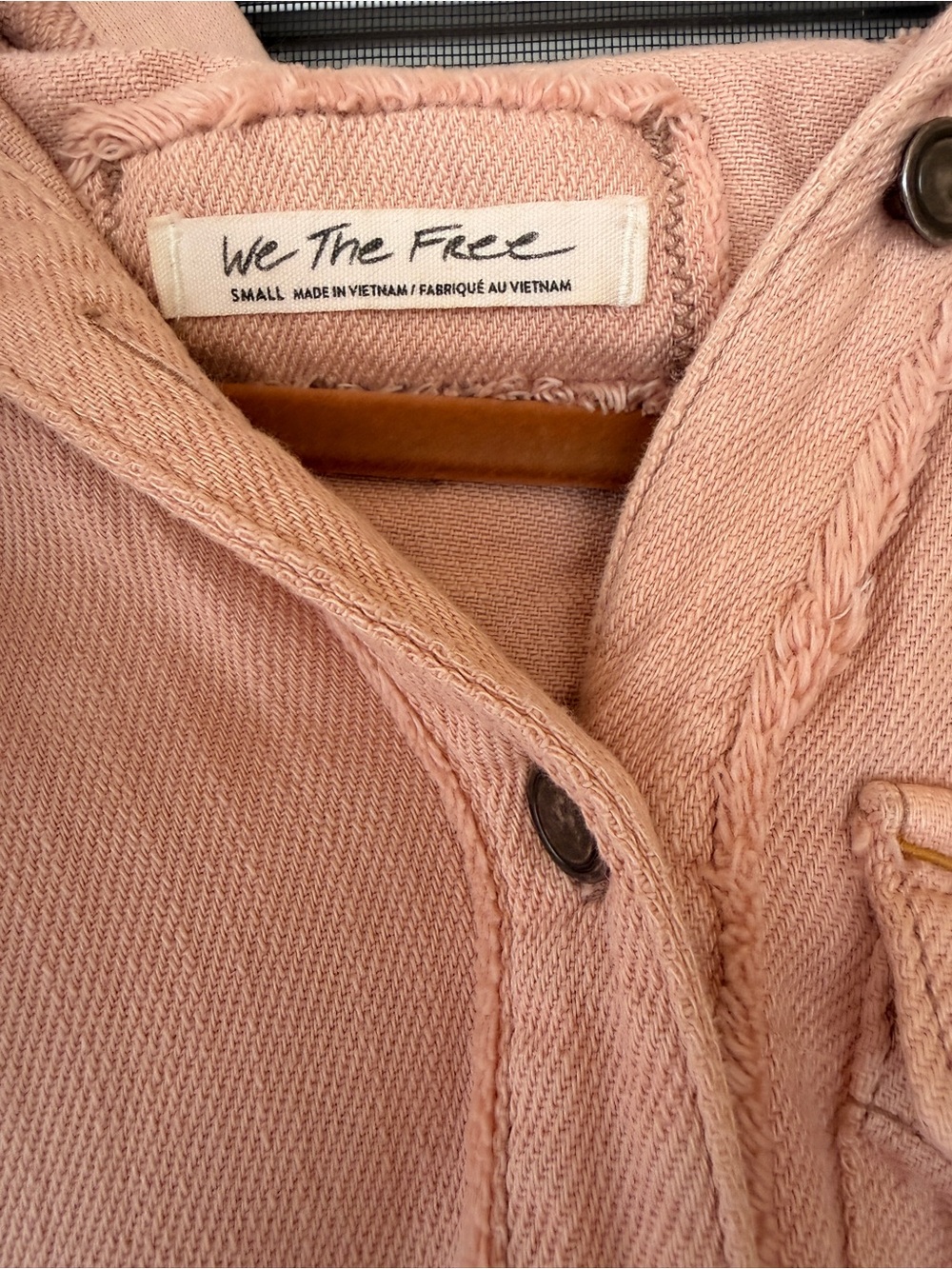 We the free aspen hooded jacket shacket Pink Aztec Sleeve Button-Up Shirt Jacket - Picture 5 of 9